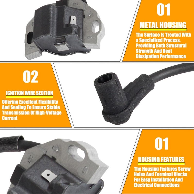 RANSOTO 21171-7047 Ignition Coil Compatible with Kawasaki FR730V FX730V FX691V FR691V FR651V FX801V FX850V FX751V FX651V FS541V FS481V FS600V FX921V Engines Replaces 21171-0711 Pack of 2 - Image 2
